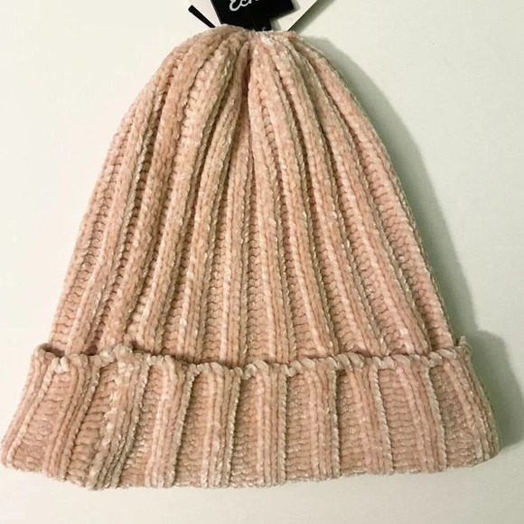 Echo New York Womans Ribbed Pom Pom  Hat Winter Polyester Hat With Tags - Picture 2 of 8
